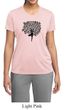 Ladies Yoga Shirt Black Tree Pose Moisture Wicking Tee T-Shirt