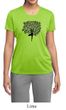 Ladies Yoga Shirt Black Tree Pose Moisture Wicking Tee T-Shirt