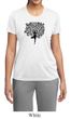 Ladies Yoga Shirt Black Tree Pose Moisture Wicking Tee T-Shirt