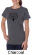 Ladies Yoga Shirt Black Tree Pose Organic Tee T-Shirt
