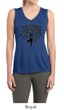 Ladies Yoga Shirt Black Tree Pose Sleeveless Moisture Wicking Tee