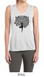 Ladies Yoga Shirt Black Tree Pose Sleeveless Moisture Wicking Tee