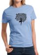 Ladies Yoga Shirt Black Tree Pose Tee T-Shirt