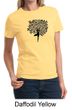 Ladies Yoga Shirt Black Tree Pose Tee T-Shirt