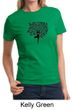 Ladies Yoga Shirt Black Tree Pose Tee T-Shirt