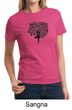 Ladies Yoga Shirt Black Tree Pose Tee T-Shirt