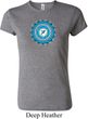 Ladies Yoga Shirt Blue Vishuddha Crewneck Tee T-Shirt