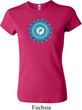 Ladies Yoga Shirt Blue Vishuddha Crewneck Tee T-Shirt