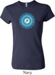 Ladies Yoga Shirt Blue Vishuddha Crewneck Tee T-Shirt
