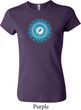 Ladies Yoga Shirt Blue Vishuddha Crewneck Tee T-Shirt