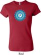 Ladies Yoga Shirt Blue Vishuddha Crewneck Tee T-Shirt