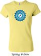 Ladies Yoga Shirt Blue Vishuddha Crewneck Tee T-Shirt