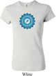 Ladies Yoga Shirt Blue Vishuddha Crewneck Tee T-Shirt
