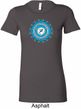 Ladies Yoga Shirt Blue Vishuddha Longer Length Tee T-Shirt