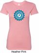 Ladies Yoga Shirt Blue Vishuddha Longer Length Tee T-Shirt