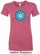 Ladies Yoga Shirt Blue Vishuddha Longer Length Tee T-Shirt