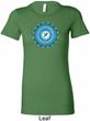 Ladies Yoga Shirt Blue Vishuddha Longer Length Tee T-Shirt
