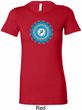 Ladies Yoga Shirt Blue Vishuddha Longer Length Tee T-Shirt