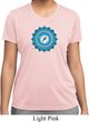 Ladies Yoga Shirt Blue Vishuddha Moisture Wicking Tee T-Shirt