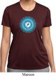 Ladies Yoga Shirt Blue Vishuddha Moisture Wicking Tee T-Shirt