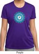 Ladies Yoga Shirt Blue Vishuddha Moisture Wicking Tee T-Shirt