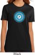 Ladies Yoga Shirt Blue Vishuddha Organic Tee T-Shirt