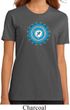 Ladies Yoga Shirt Blue Vishuddha Organic Tee T-Shirt
