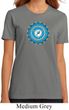 Ladies Yoga Shirt Blue Vishuddha Organic Tee T-Shirt
