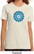 Ladies Yoga Shirt Blue Vishuddha Organic Tee T-Shirt