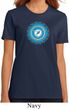 Ladies Yoga Shirt Blue Vishuddha Organic Tee T-Shirt