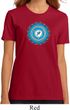 Ladies Yoga Shirt Blue Vishuddha Organic Tee T-Shirt
