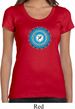 Ladies Yoga Shirt Blue Vishuddha Scoop Neck Tee T-Shirt