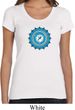 Ladies Yoga Shirt Blue Vishuddha Scoop Neck Tee T-Shirt