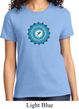 Ladies Yoga Shirt Blue Vishuddha Tee T-Shirt