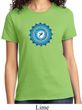 Ladies Yoga Shirt Blue Vishuddha Tee T-Shirt