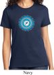 Ladies Yoga Shirt Blue Vishuddha Tee T-Shirt