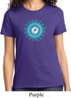 Ladies Yoga Shirt Blue Vishuddha Tee T-Shirt