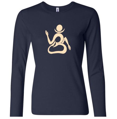 Ladies Yoga Shirt Body OM Long Sleeve Tee T-Shirt
