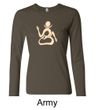 Ladies Yoga Shirt Body OM Long Sleeve Tee T-Shirt