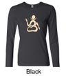 Ladies Yoga Shirt Body OM Long Sleeve Tee T-Shirt