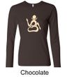 Ladies Yoga Shirt Body OM Long Sleeve Tee T-Shirt