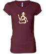 Ladies Yoga Shirt Body OM Longer Length Tee T-Shirt
