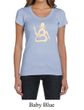 Ladies Yoga Shirt Body OM Scoop Neck Tee T-Shirt
