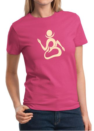 Ladies Yoga Shirt Body OM Tee T-Shirt