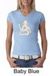 Ladies Yoga Shirt Body OM V-neck Tee T-Shirt