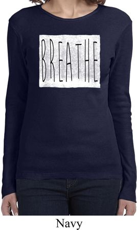 Ladies Yoga Shirt Breathe Long Sleeve Tee