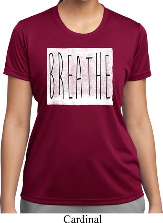 Ladies Yoga Shirt Breathe Moisture Wicking Tee T-Shirt
