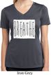 Ladies Yoga Shirt Breathe Moisture Wicking V-neck Tee T-Shirt