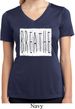 Ladies Yoga Shirt Breathe Moisture Wicking V-neck Tee T-Shirt