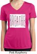 Ladies Yoga Shirt Breathe Moisture Wicking V-neck Tee T-Shirt